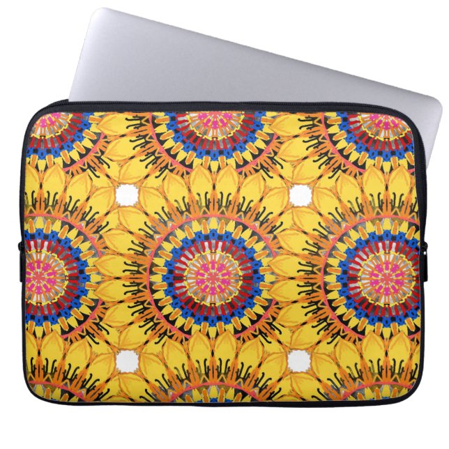Housse Pour Ordinateur Portable Éclat de soleil doré (Devant)