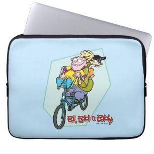 Housse Pour Ordinateur Portable Ed, Edd, n Eddy sur un vélo