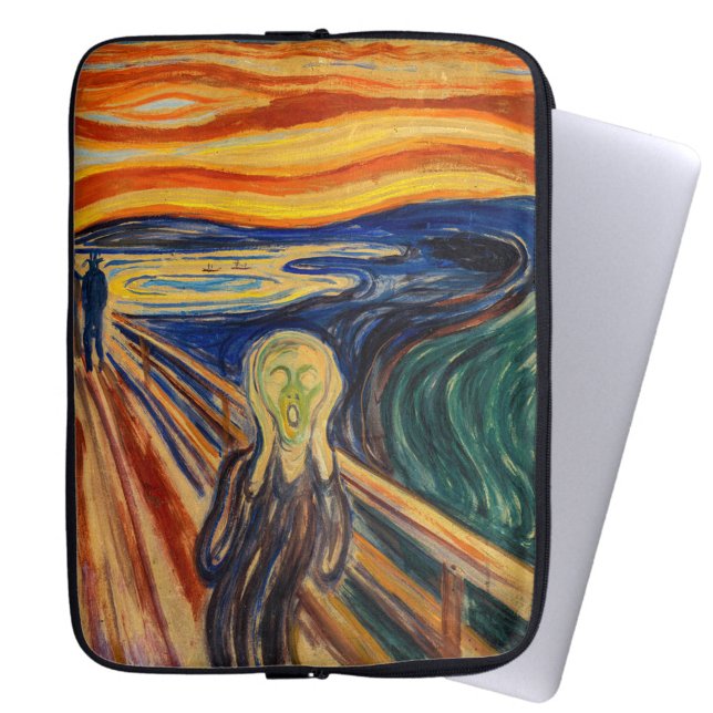 Housse Pour Ordinateur Portable Edvard Munch - Le cri 1910 (Créateur téléchargé)