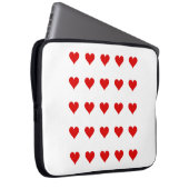 Housse Pour Ordinateur Portable Electronics Bag with hearts. (Devant droit)