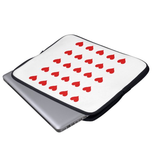 Housse Pour Ordinateur Portable Electronics Bag with hearts. (Devant bas)