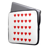 Housse Pour Ordinateur Portable Electronics Bag with hearts. (devant gauche)