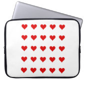 Housse Pour Ordinateur Portable Electronics Bag with hearts. (Devant)