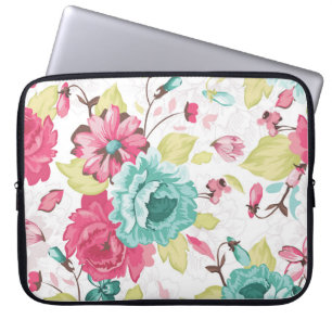 Housse Pour Ordinateur Portable Élégance Abstraite florale Arrière - plan sans cou