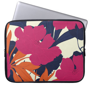 Housse Pour Ordinateur Portable Élégance florale : motif abstrait