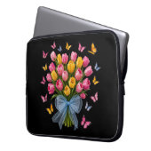 Housse pour ordinateur portable Élégance Tulipe & (devant gauche)