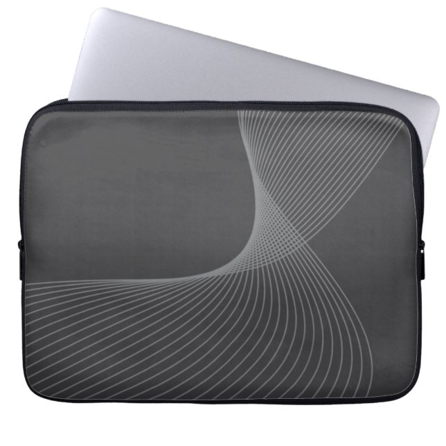 Housse Pour Ordinateur Portable Elégant, chic, simple, moderne motif graphique (Devant)