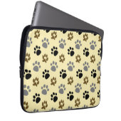 Housse Pour Ordinateur Portable Elégant chien pattes crème (Devant droit)