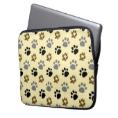 Housse Pour Ordinateur Portable Elégant chien pattes crème (devant gauche)