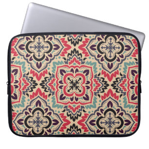 Housse Pour Ordinateur Portable Elégant Damas : Texture Vintage sans joint