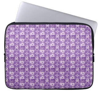 Housse Pour Ordinateur Portable Elegant floral pattern in purple tones