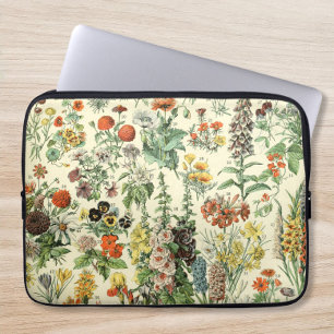 Housse Pour Ordinateur Portable Élégant Manche d'Ordinateur Portable Floral Fleurs