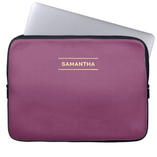 Housse Pour Ordinateur Portable Elégant Mauve avec le mannequin d'ordinateur porta