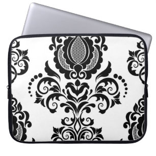 Housse Pour Ordinateur Portable Elégant Vintage Damask Texture sans joint
