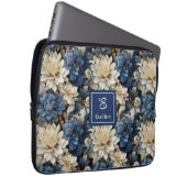 Housse pour ordinateur portable élégante à fleurs (Devant droit)