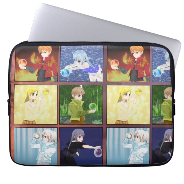 Housse Pour Ordinateur Portable Éléments de style Anime (Devant)