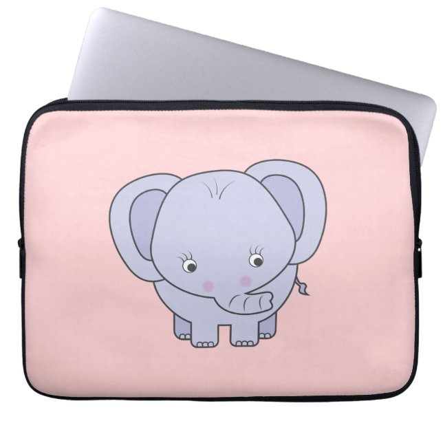 Housse Pour Ordinateur Portable Eléphant bébé (Devant)