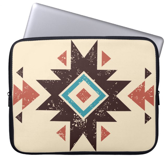 Housse Pour Ordinateur Portable Emblème diamant boho (Devant)