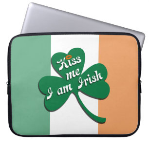 Housse Pour Ordinateur Portable Embrasse-moi Je suis irlandais