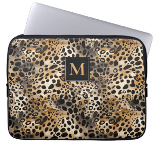 Housse Pour Ordinateur Portable Empreinte de léopard