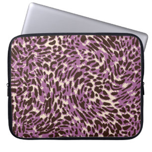 Housse Pour Ordinateur Portable Empreinte de léopard, Motif animal classique.