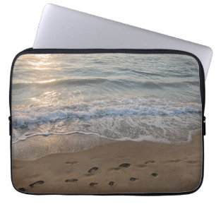 Housse Pour Ordinateur Portable Empreintes dans le Sable