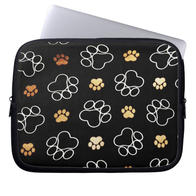 Housse Pour Ordinateur Portable Empreintes de pattes (Devant)