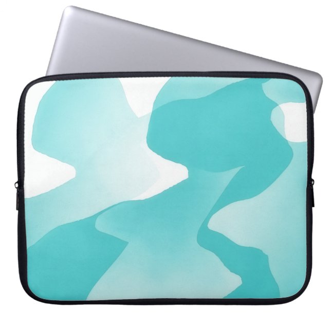 Housse pour ordinateur portable en art abstrait bl (Devant)