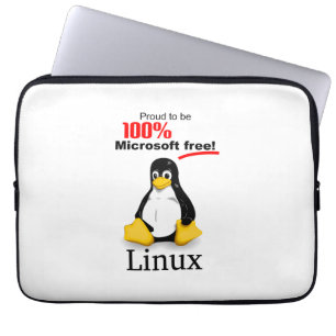 Housse pour ordinateur portable en néoprène Linux