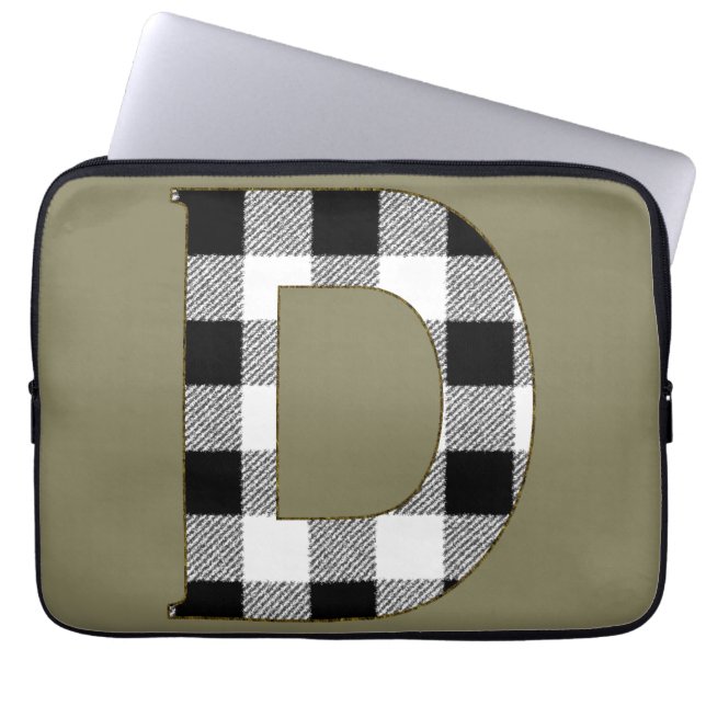 HOUSSE POUR ORDINATEUR PORTABLE EN VICHY D (Devant)