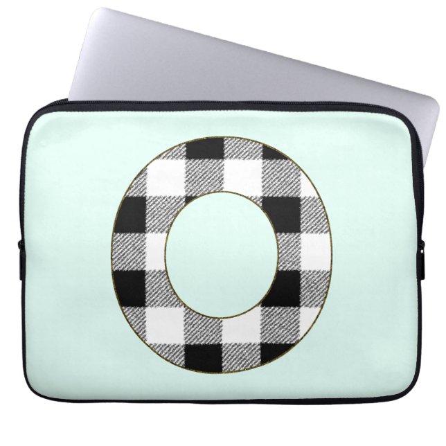 HOUSSE POUR ORDINATEUR PORTABLE EN VICHY O (Devant)