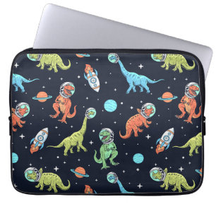 Housse Pour Ordinateur Portable Enfants Dinosaur Astronaut Motif