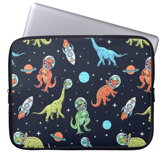 Housse Pour Ordinateur Portable Enfants Dinosaur Astronaut Motif (Devant)