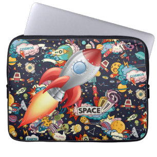 Housse Pour Ordinateur Portable Enfants Espace Extra-Atmosphérique