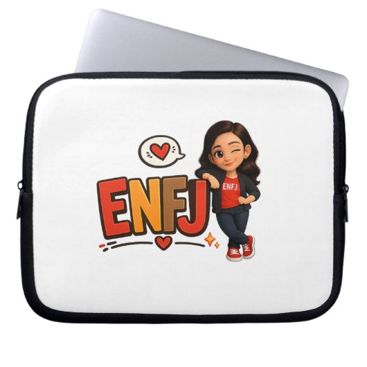 HOUSSE POUR ORDINATEUR PORTABLE ENFJ (Devant)