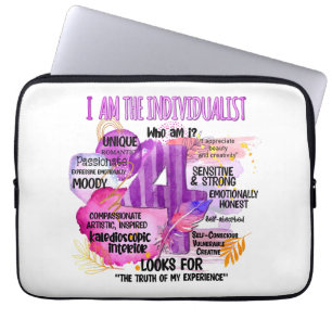 Housse Pour Ordinateur Portable Enneagram Type 4 - Je Suis Individualiste