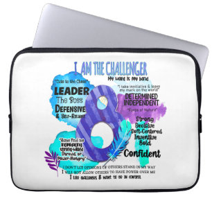 Housse Pour Ordinateur Portable Enneagram Type 8 - Je Suis Le Challenger