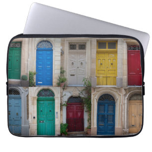 Housse Pour Ordinateur Portable Ensemble de portes colorées à Malte
