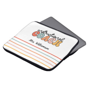 Housse Pour Ordinateur Portable Entraîneur pédagogique personnalisé Retro Entraîne
