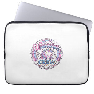 Housse Pour Ordinateur Portable Équipage de licorne impression ludique à la demand