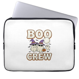 Housse Pour Ordinateur Portable Équipage fantôme Halloween Vintage Vector Design_1