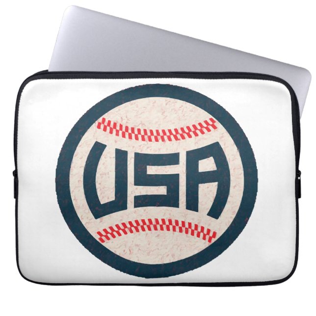 Housse Pour Ordinateur Portable Équipe de baseball USA (Devant)