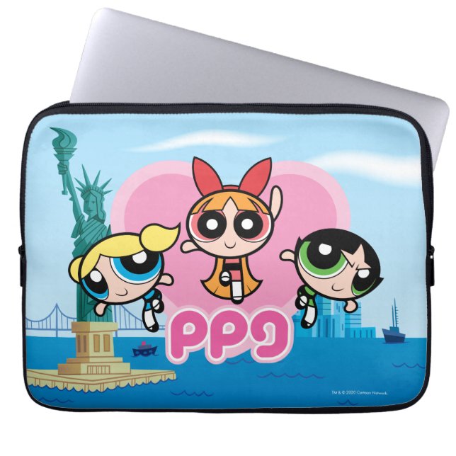 Housse Pour Ordinateur Portable Équipe de filles Powerpuff stupéfiant (Devant)