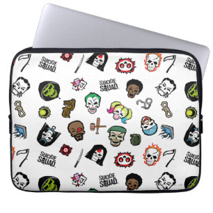 Housse Pour Ordinateur Portable Équipe de suicide Emoji Motif de l'équipe de sui