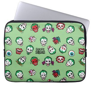Housse Pour Ordinateur Portable Équipe de suicide Joker Emoji Motif