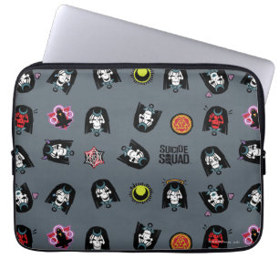Housse Pour Ordinateur Portable Équipe de suicide Motif Emoji Enchantress
