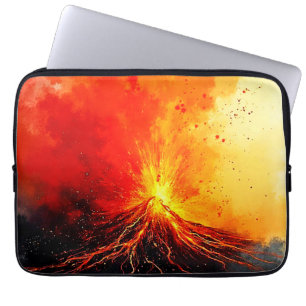 Housse Pour Ordinateur Portable Éruption volcanique Art Abstrait