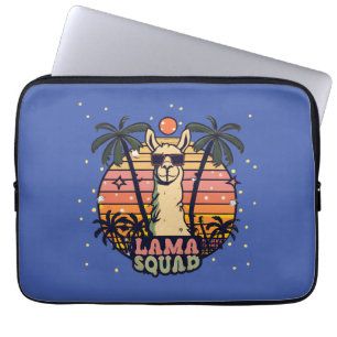 Housse Pour Ordinateur Portable Escadron de Llama Vintage cool