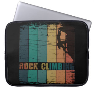 Housse Pour Ordinateur Portable Escalade rock grimpeur vintage