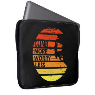 Housse Pour Ordinateur Portable Escalade rock motivationnelle disant